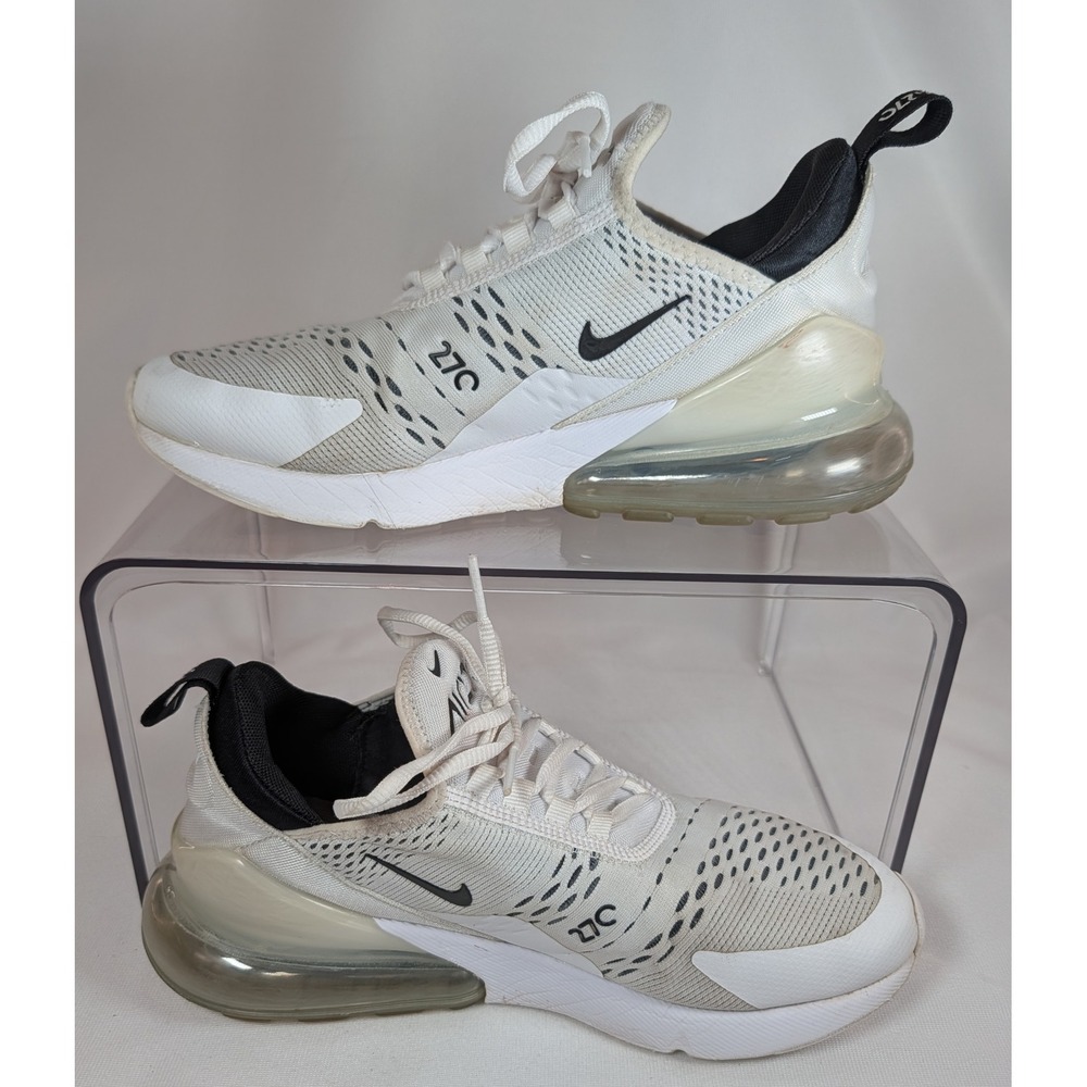 Nike Air Max 270 Womens White Black Sneakers Size 9 - Picture 2 of 7